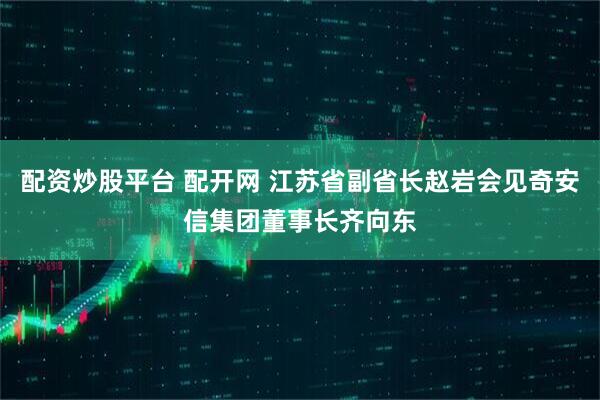 配资炒股平台 配开网 江苏省副省长赵岩会见奇安信集团董事长齐向东